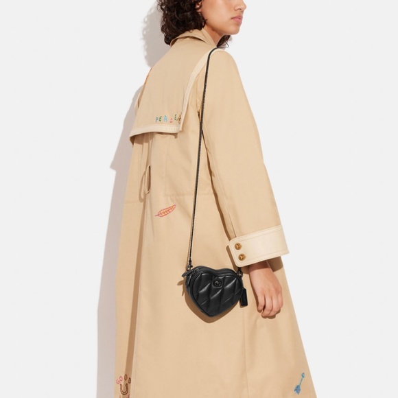 Coach Handbags - COACH VERY CUTE Heart Crossbody 14 With Pillow Quilting NEW WITH TAGS